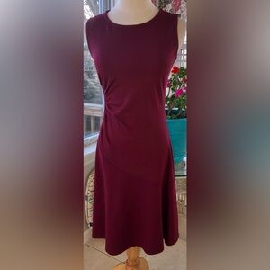 IMAN Rich Burgundy A-Line Dress XS NWT
